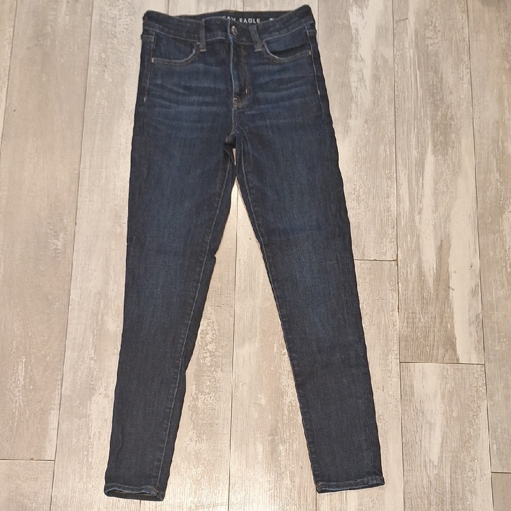 American Eagle Outfitters Blue  High Rise Skinny Jeans Size 8 Regular